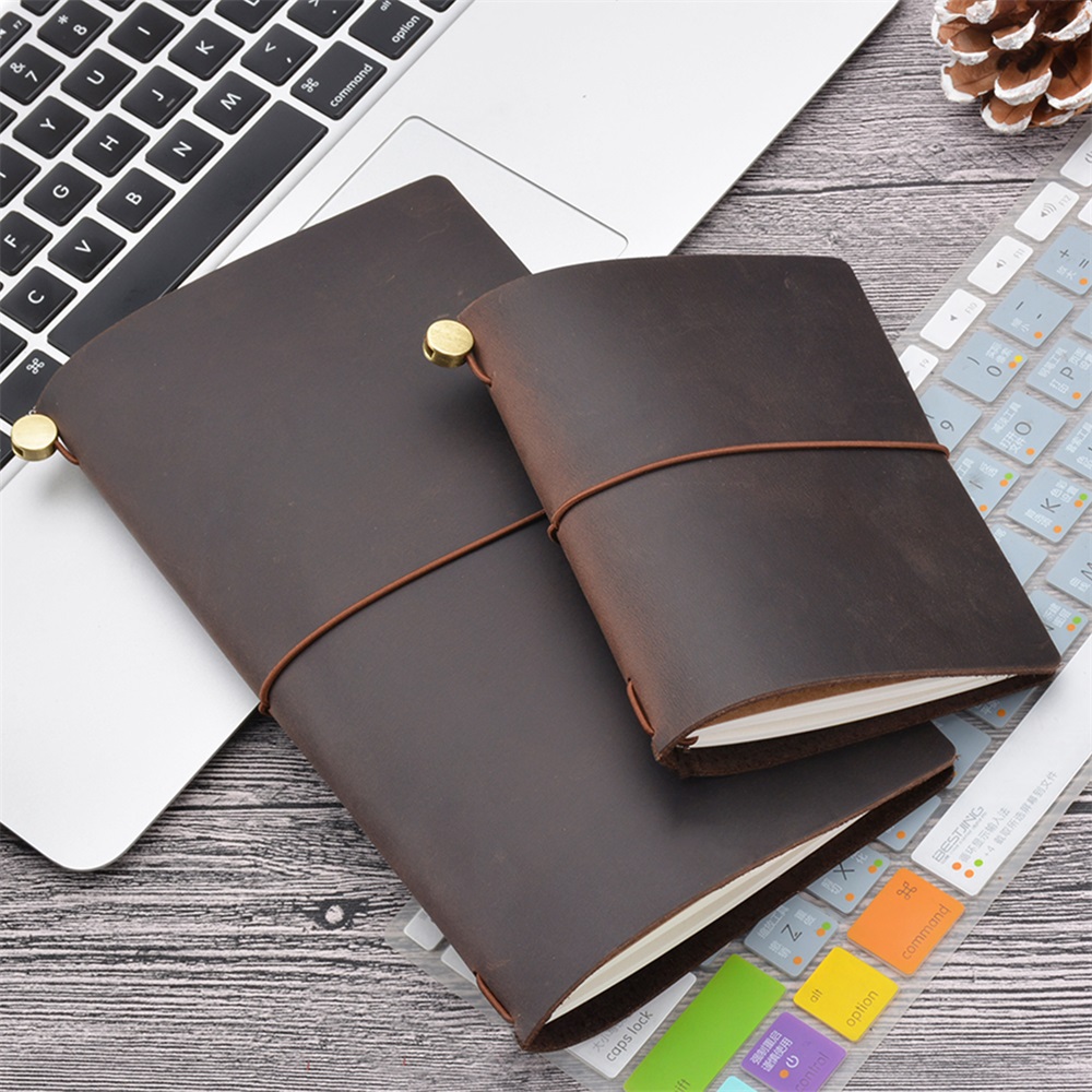 Leather Work Notebook - ของแท้หนัง Traveler Notebook DIY Journal 8