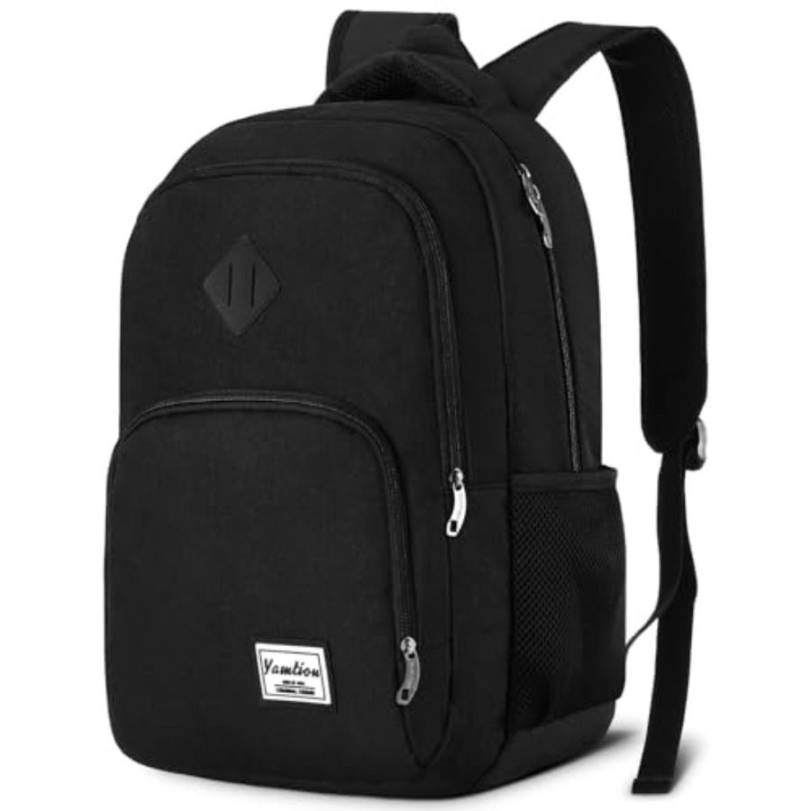 Leather Work Womens Backpack - กระเป๋าเป้สะพายหลังสำหรับผู้ชายและผู้หญิง, กระเป๋าเป้สะพายหลังสำหรับวัยรุ่น, กระเป๋าใส่แล็ปท็อปพร้อมพอร์ตชาร์จ USB สำหรับธุรกิจ งาน