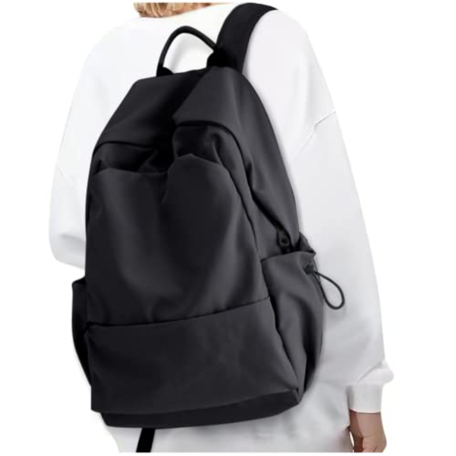 Leather Work Womens Backpack - กระเป๋าเป้สะพายหลังสีดำสำหรับผู้หญิง, กระเป๋าเป้สะพายหลังโรงเรียนขนาดเล็กสำหรับวิทยาลัย, กระเป๋าเป้สะพายหลังใส่แล็ปท็อปสำหรับทำงาน, กระเป๋าเป้สะพายหลังกันน้ำสำหรับออกกำลังกายสำหรับผู้ชาย, น้ำหนักเบา