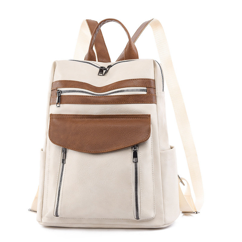 มาใหม่ล่าสุดหนังแล็ปท็อป PU กร - Leather Work Womens Backpack บทวิจารณ์และราคา