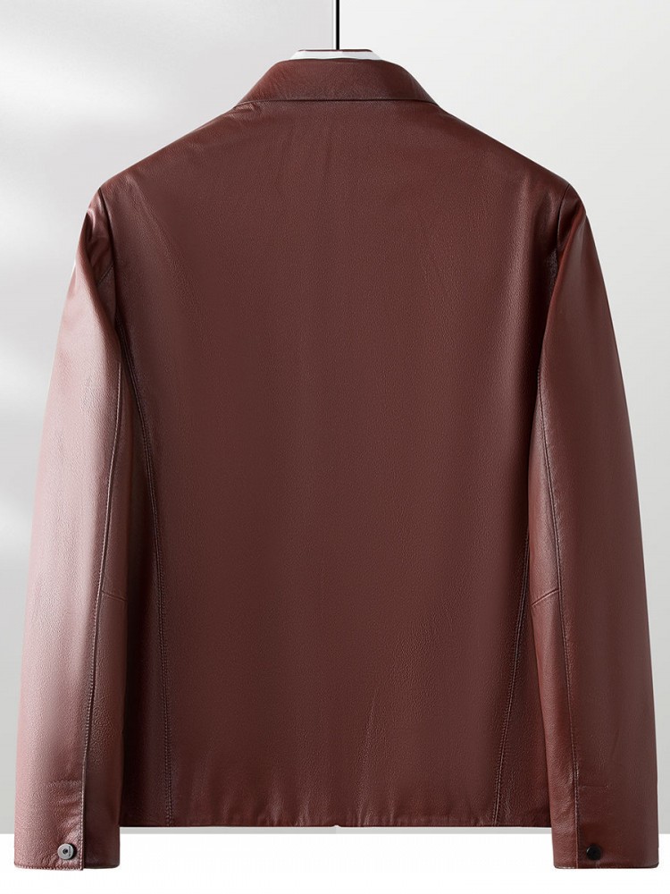 ชุดสูทหนังวัวแท้สำหรับผู้ชายทำ - Leather Work Jacket Mens บทวิจารณ์และราคา