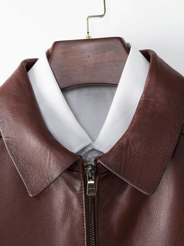 ชุดสูทหนังวัวแท้สำหรับผู้ชายทำ - Leather Work Jacket Mens บทวิจารณ์และราคา