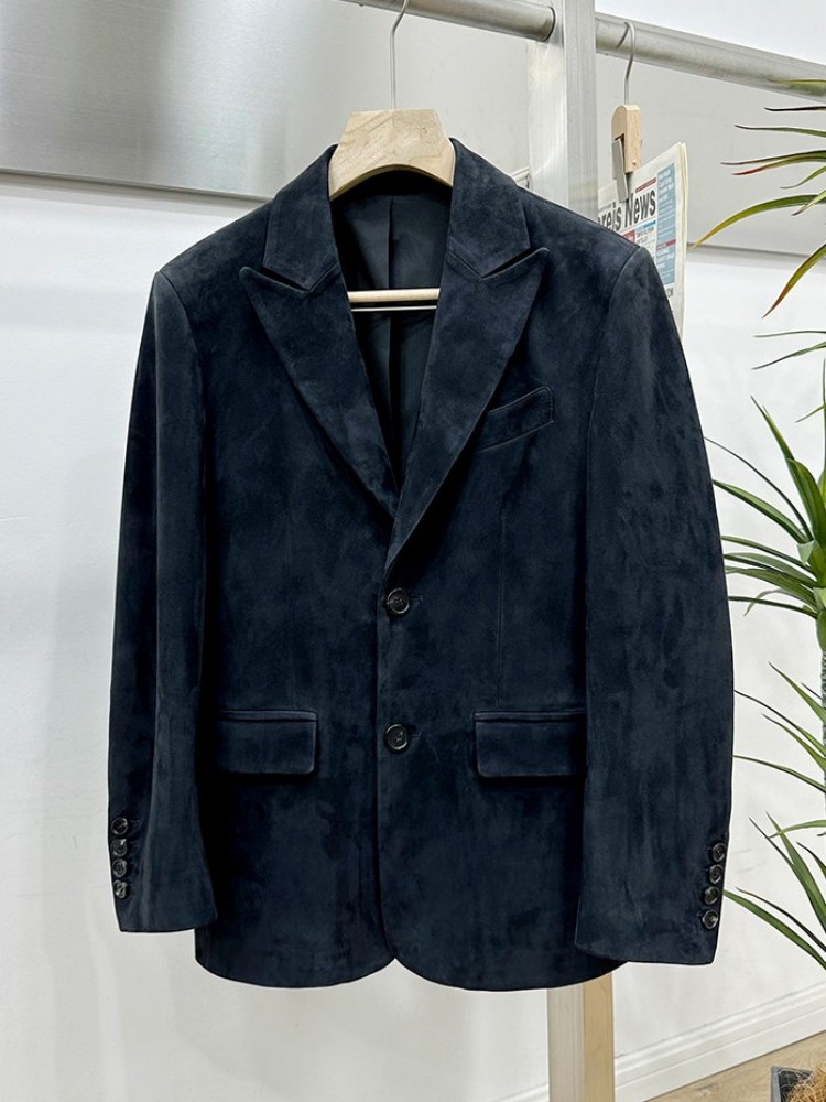 เสื้อแจ็คเก็ตหนังแกะสไตล์วินเท - Leather Work Jacket Mens บทวิจารณ์และราคา