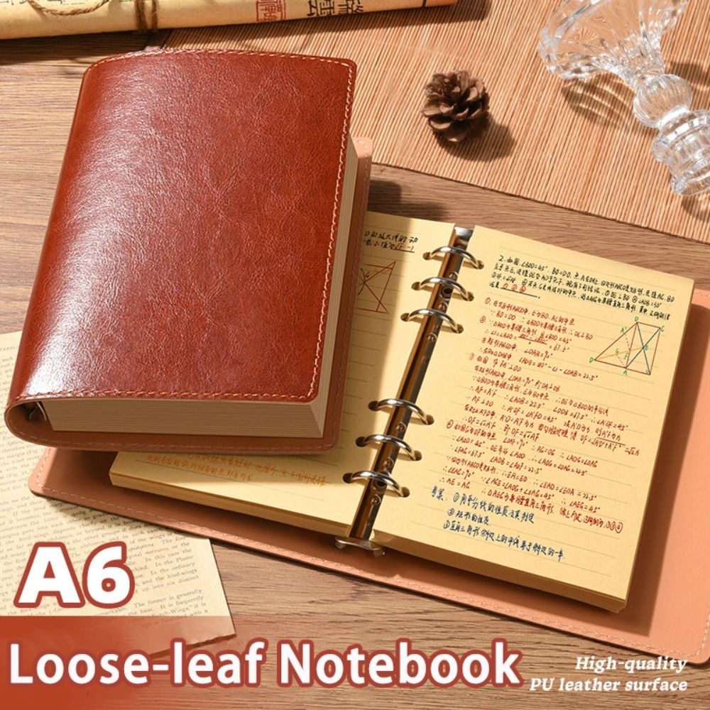 สมุดโน้ตแบบถอดได้ A5/A6 ปกหนัง - Leather Work Notebook บทวิจารณ์และราคา