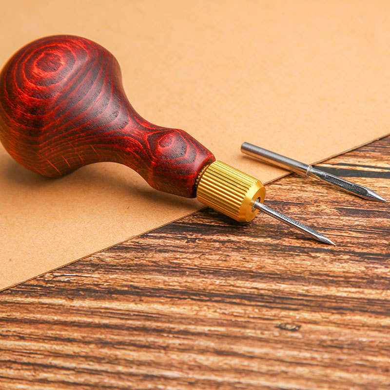 1 ชุด DIY หนัง Punch Awl ไม้ H - Leatherwork Awl บทวิจารณ์และราคา