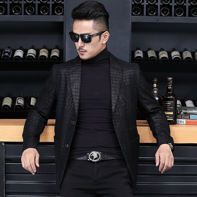 ฤดูใบไม้ร่วงผู้ชายหนังแกะหนังแ - Leather Work Jacket Mens บทวิจารณ์และราคา