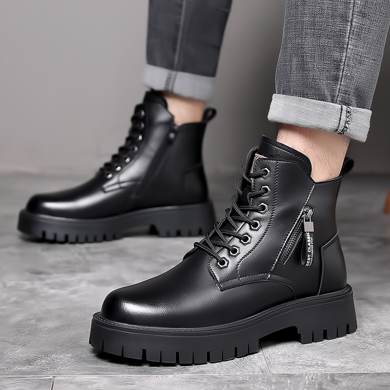 รองเท้าบูทหนังแท้สไตล์คลาสสิกส - Leather Work Fabric บทวิจารณ์และราคา
