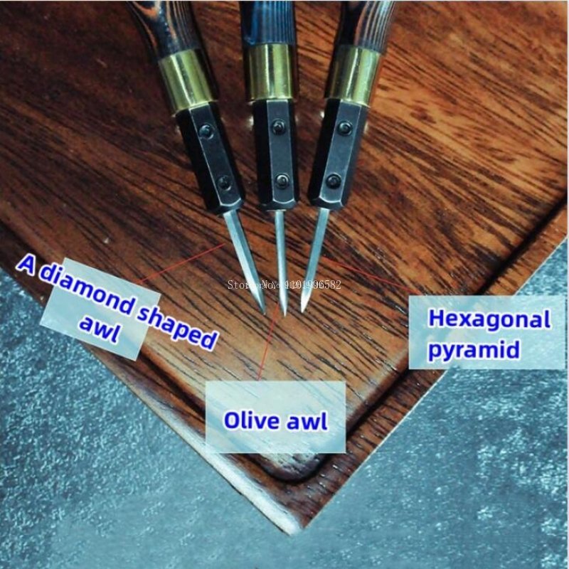 Awl เข็มเปลี่ยนได้หนังเครื่องม - Leatherwork Awl บทวิจารณ์และราคา