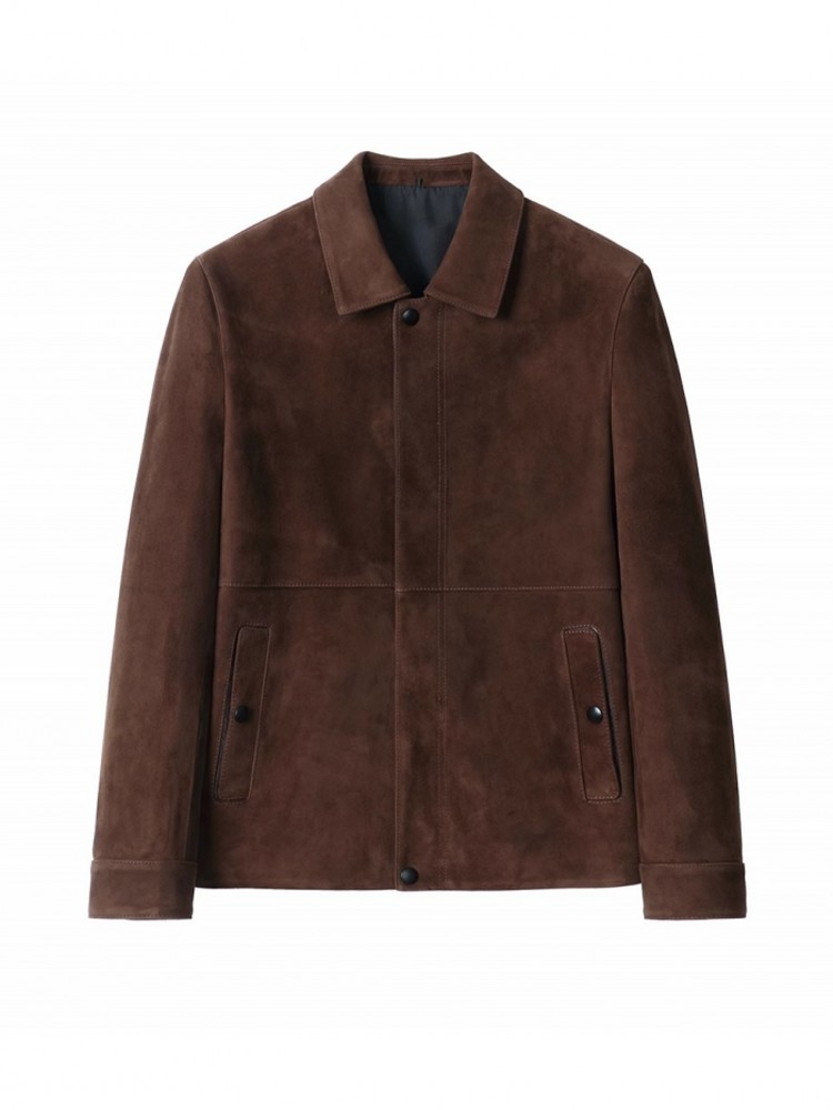 คุณภาพสูงธรรมชาติหนังนิ่มหนังแ - Leather Work Jacket Mens บทวิจารณ์และราคา