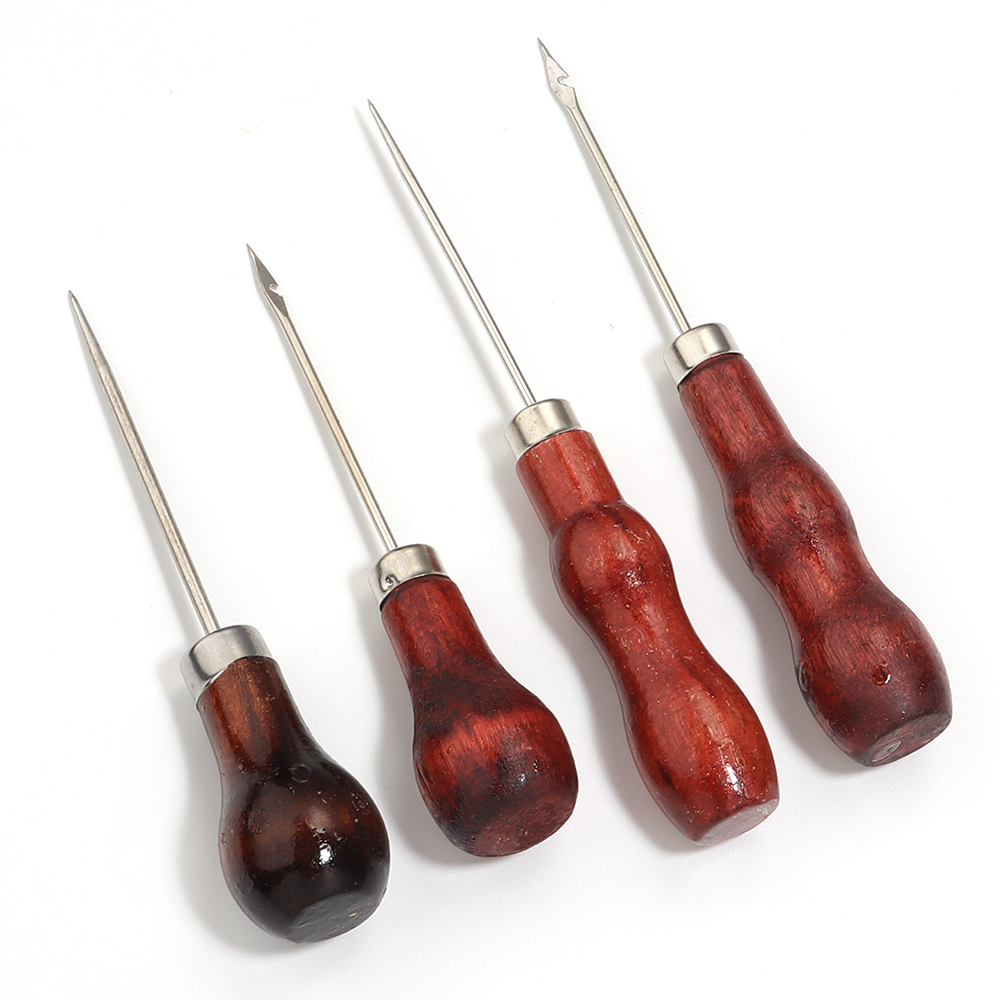 เข็มเจาะรูหนัง ด้ามไม้ สำหรับง - Leatherwork Awl บทวิจารณ์และราคา