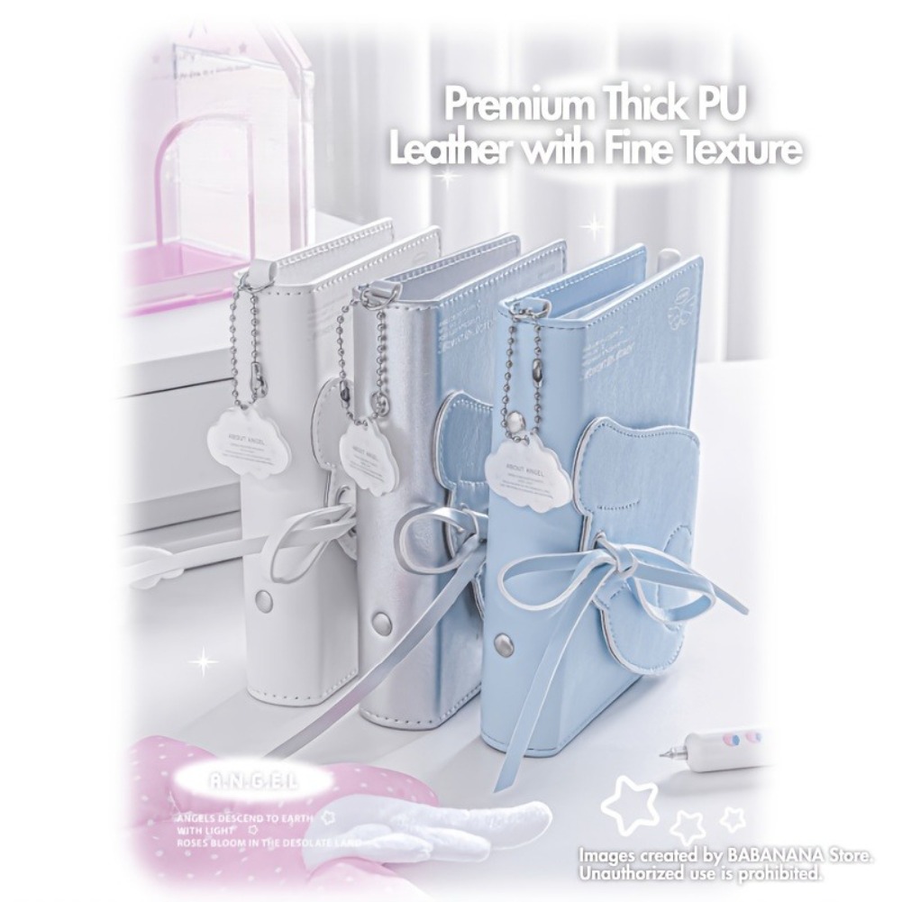 สมุดโน้ตปีกนางฟ้าน่ารัก A7 ปกห - Leather Work Notebook บทวิจารณ์และราคา