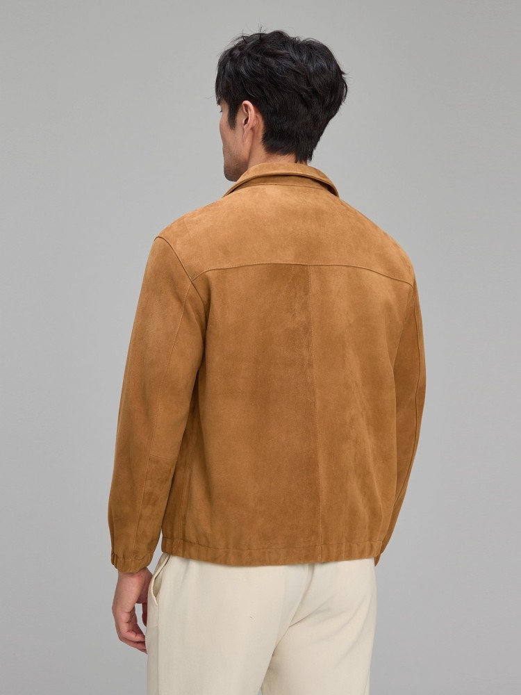 เสื้อแจ็คเก็ตหนังกลับแท้สำหรับ - Leather Work Jacket Mens บทวิจารณ์และราคา