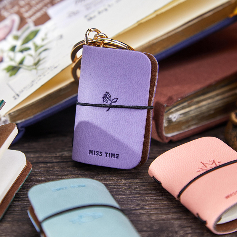 พวงกุญแจสมุดบันทึกหนัง PU 2 ชิ - Leather Work Notebook บทวิจารณ์และราคา