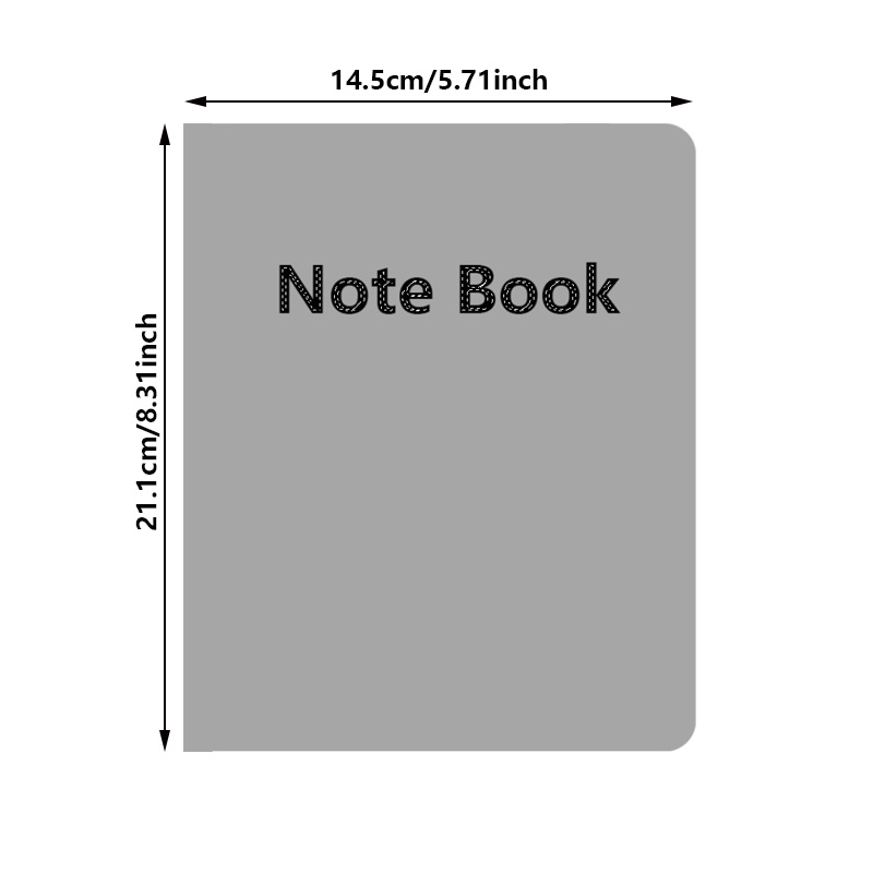 สมุดบันทึกปกแข็งหนังเทียมลายดอ - Leather Work Notebook บทวิจารณ์และราคา