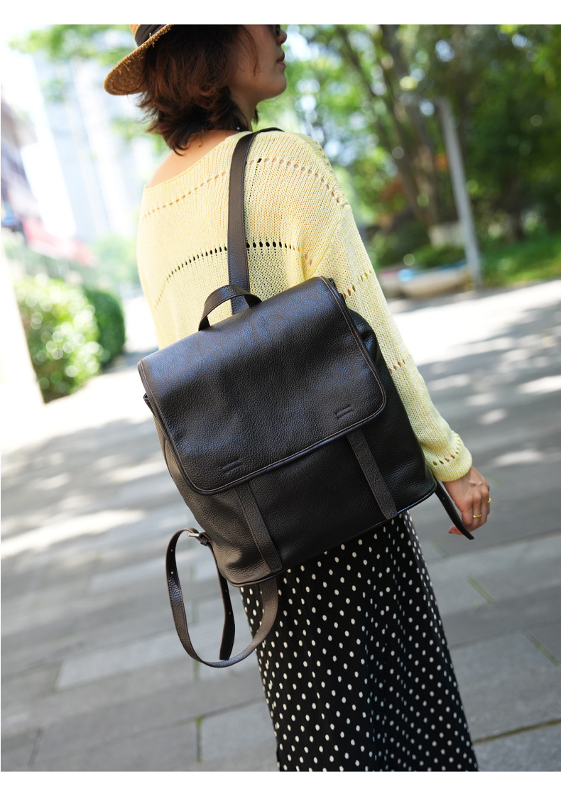 กระเป๋าเป้สะพายหลังหนังวัวแท้ส - Leather Work Womens Backpack บทวิจารณ์และราคา