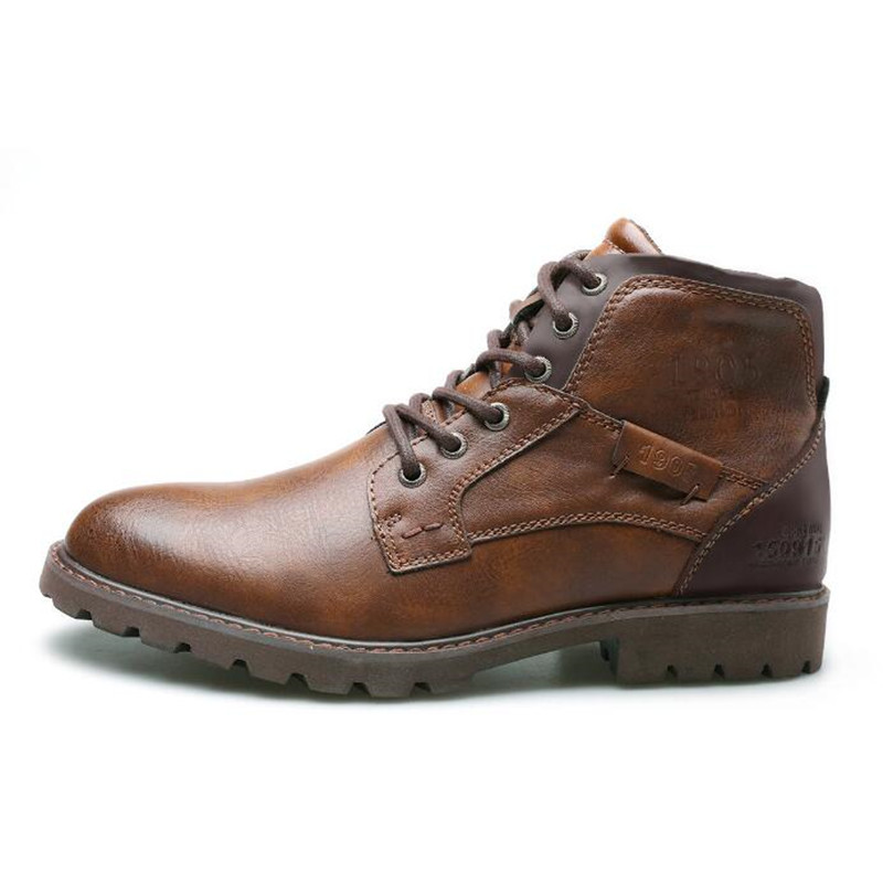 2026 รองเท้าบูทหุ้มข้อหนังผู้ช - Leather Work Fabric บทวิจารณ์และราคา
