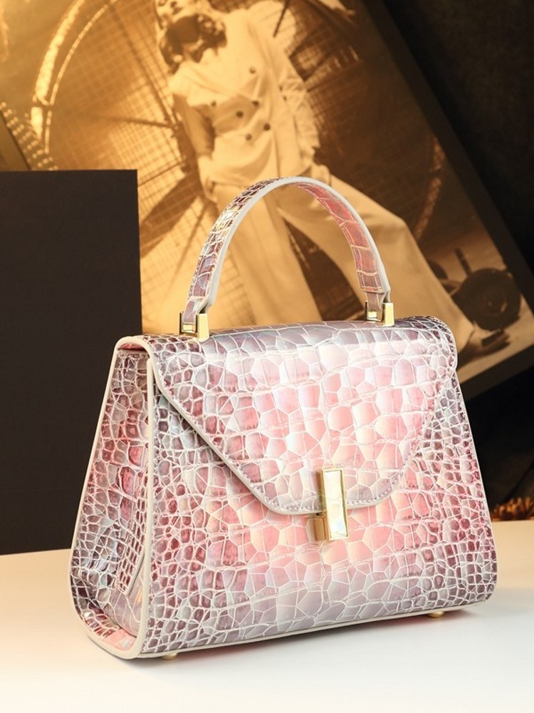 กระเป๋าถือหนังลายจระเข้สีสันสด - Leatherwork Free Patterns บทวิจารณ์และราคา