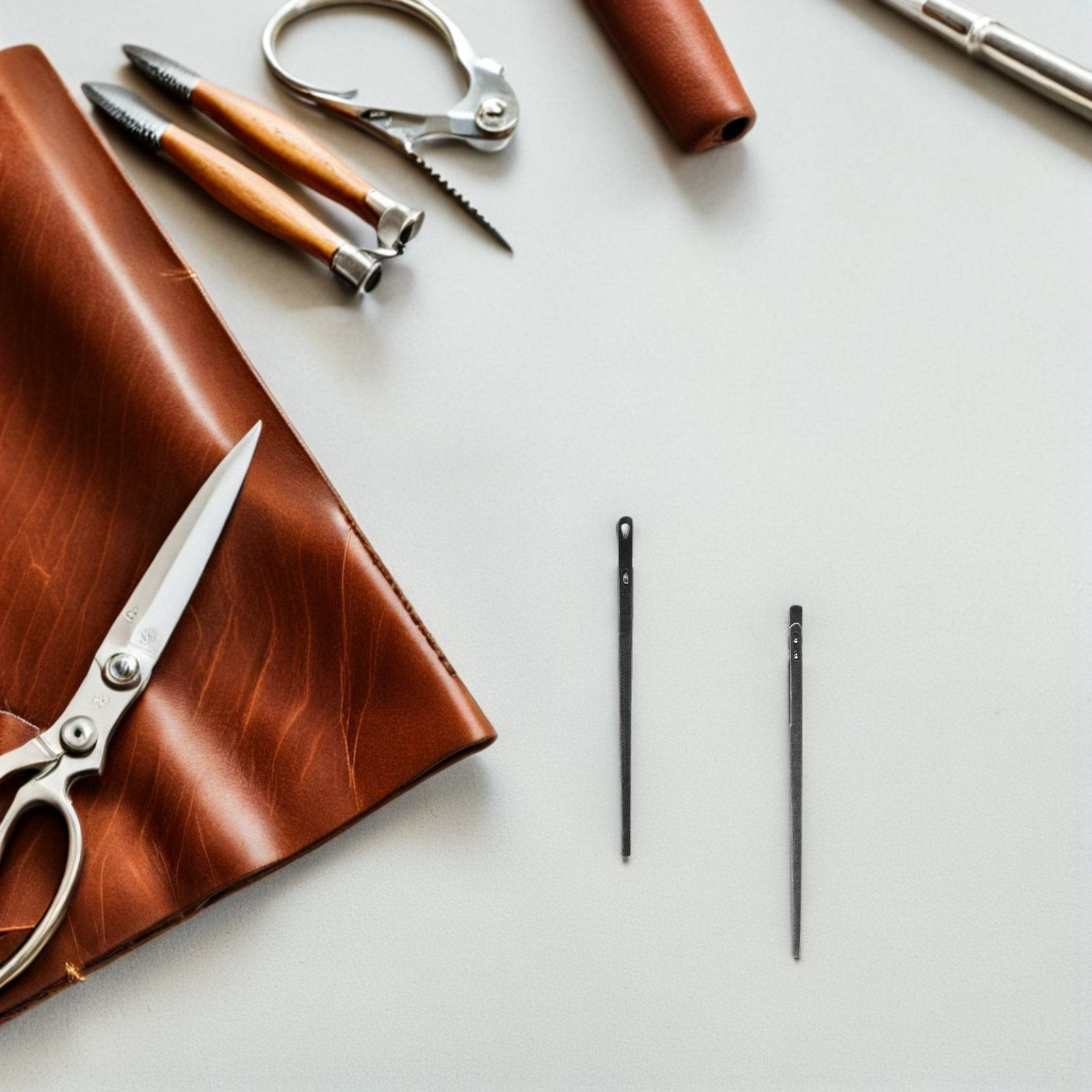 เข็มเย็บหนังเหล็ก 8 ชิ้น แบบโค - Leatherwork Hand Sewing Needles บทวิจารณ์และราคา