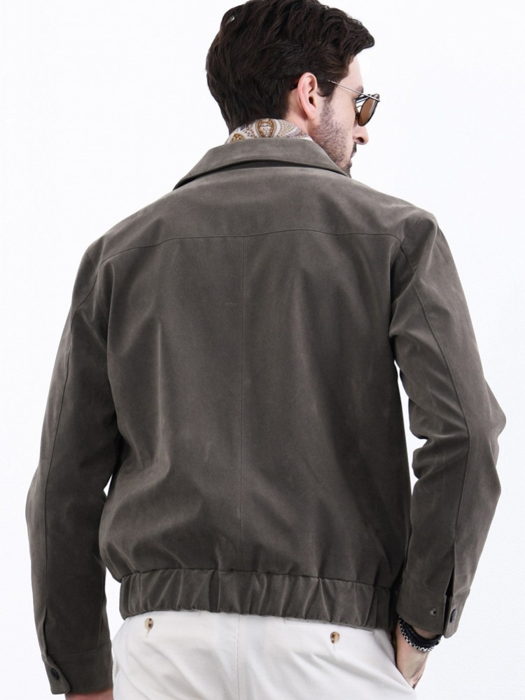 เสื้อโค้ทหนัง PU สไตล์วินเทจอเ - Leather Work Jacket Mens บทวิจารณ์และราคา