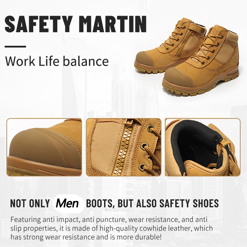 รองเท้าบูทผู้ชายหนังแท้ รองเท้ - Leather Work Fabric บทวิจารณ์และราคา