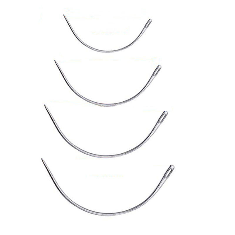 ชุดเข็มโค้งขนาดใหญ่ 4 ชิ้น สีเ - Leatherwork Hand Sewing Needles บทวิจารณ์และราคา