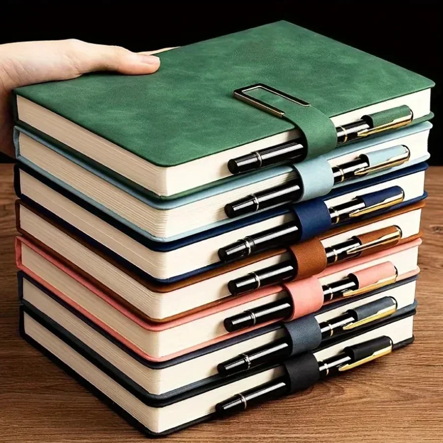 สมุดบันทึกหนัง A5 ปกอ่อนสไตล์ว - Leather Work Notebook บทวิจารณ์และราคา