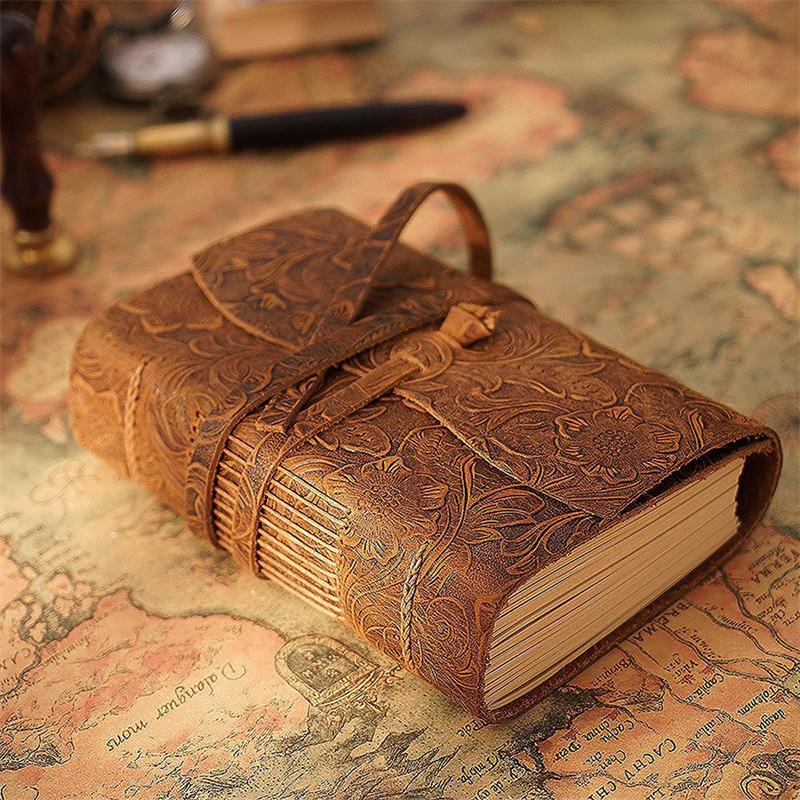 สมุดบันทึกปกหนังงานทำมือสมุดบั - Leather Work Notebook บทวิจารณ์และราคา
